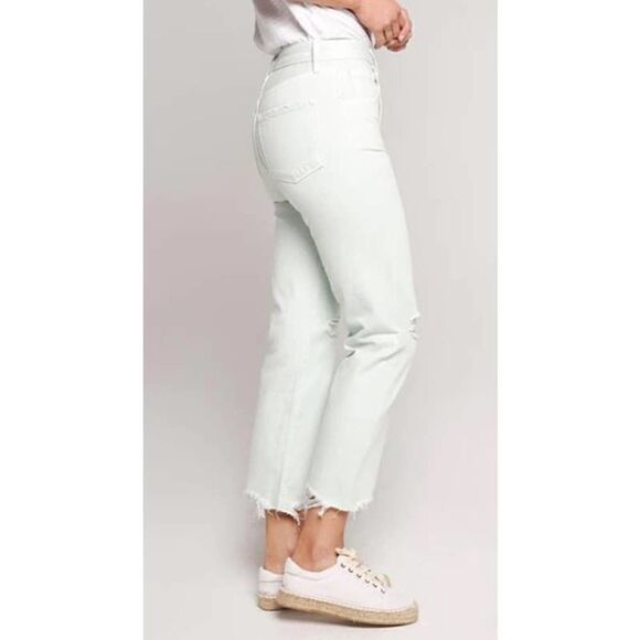 J. Brand Spearmint Destruct Wayne Crop Jeans NWT Sz. 28 - Picture 3 of 11